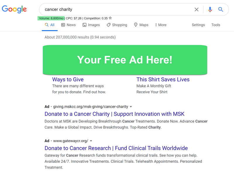 free-charity-ad